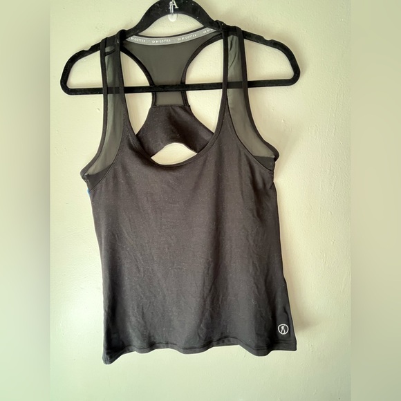 GX By Gottex Black Athletic Mesh Racer Back Tank Top Women’s Size Medium - Picture 1 of 5